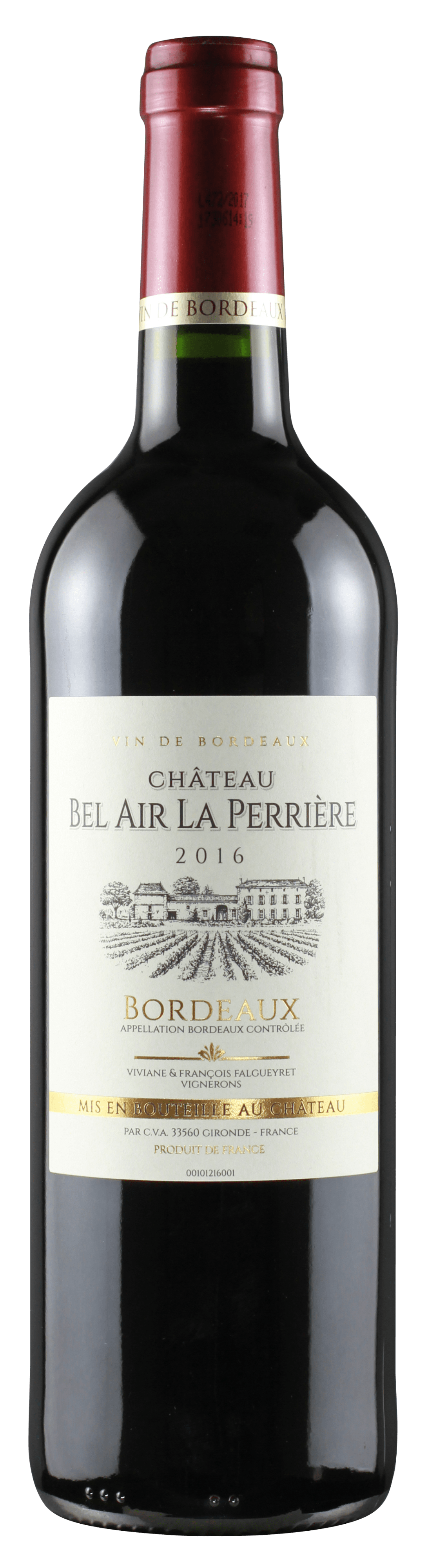 贝勒城堡红葡萄酒 chteau bel air l.